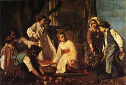 Alexandre Antigna Corpus Christi Day oil painting image